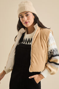 Cordelia Reversible Corduroy Vest Detail 2 - Altar'd State