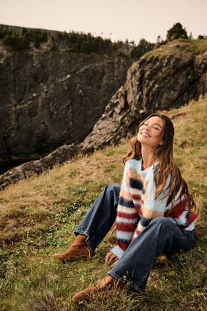 Hazel Striped Sweater - Altar'd State