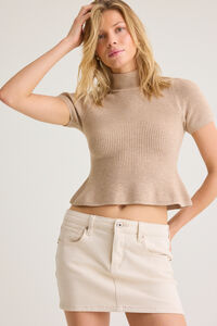 Noria Mock Neck Fitted Sweater - Altar'd State