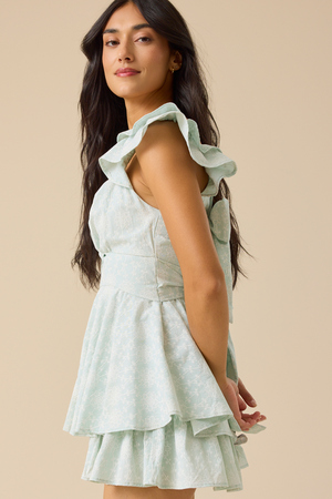 Haisley Double Layered Eyelet Romper - Altar'd State - 