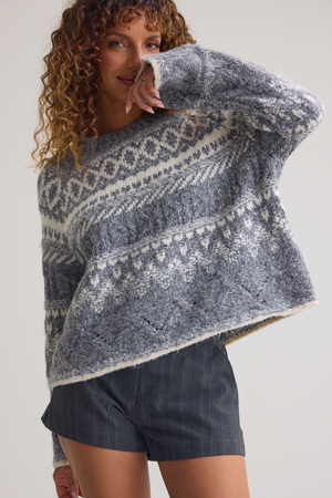 Niki Fair Isle Sweater - Altar'd State - 