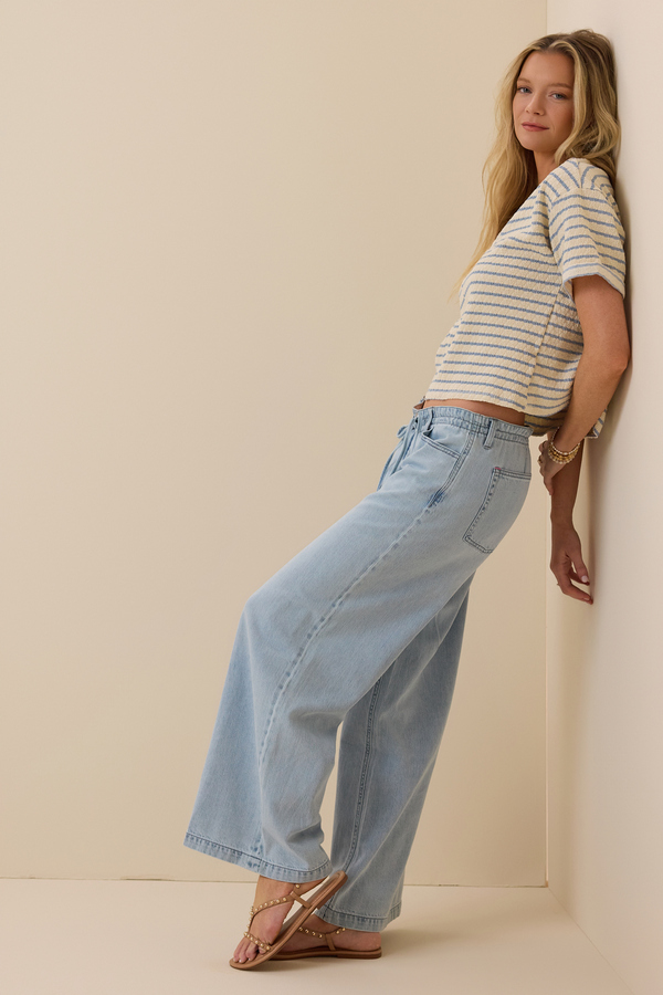 Scarlett V-Neck Striped Top Detail 5 - Altar'd State