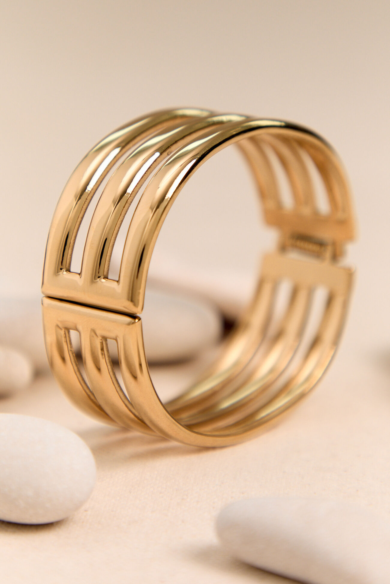 3 Row Hinge Bangle
