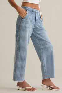 Masyn Striped Barrel Pant Detail 4 - Altar'd State