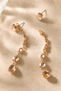 Champagne Linear Jewel Earrings Detail 2 - Altar'd State