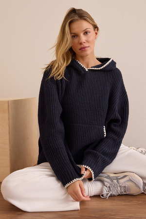 Weekend Wander Knit Hoodie - Altar'd State - 