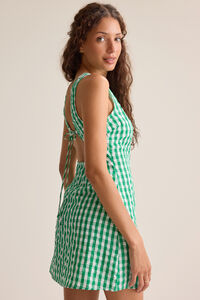 Brinley Gingham Mini Dress Detail 2 - Altar'd State