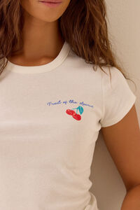 Fruit of Spirit Baby Tee Detail 2 - Altar'd State