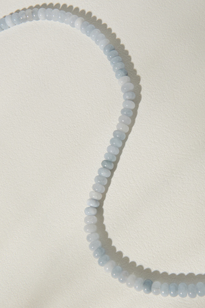 Blue Marbled Beaded Necklace - Altar'd State - 