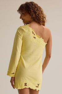 Layne One Shoulder Mini Dress in Yellow | Altar'd State
