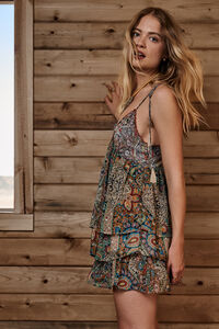 Veronica Multicolor Mini Dress Detail 3 - Altar'd State