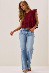 Kiki Short Sleeve Crochet Shirt Detail 3 - Altar'd State