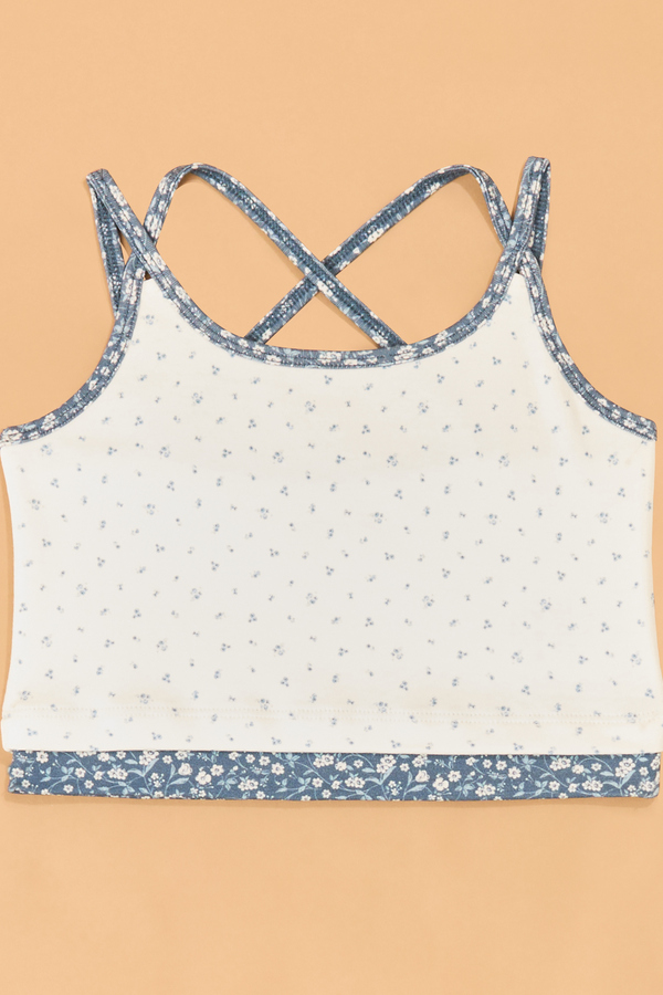 Addy Floral Double Layer Tank Detail 2 - Altar'd State