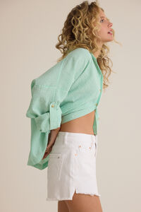 Vixen Frayed Denim Short Detail 4 - Altar'd State