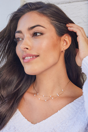 18k Gold Pearl Charm Necklace - Altar'd State - 