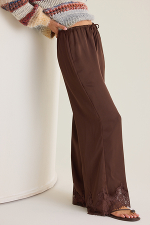 Lacy Satin Pants - Altar'd State - 