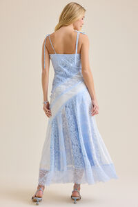 altar'd state blue patchwork dress Navy Yasmin Gown - Elegant Formal Evening Wear