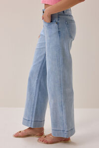 Hannah Wide Hem Jean Detail 3 - Altar'd State