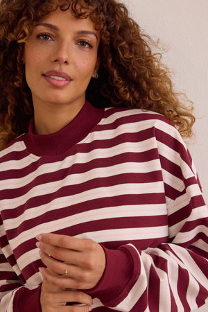 Victory Lap Stripe Mockneck - Altar'd State