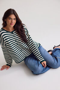 Madeline Striped Cardigan Detail 2 - Altar'd State