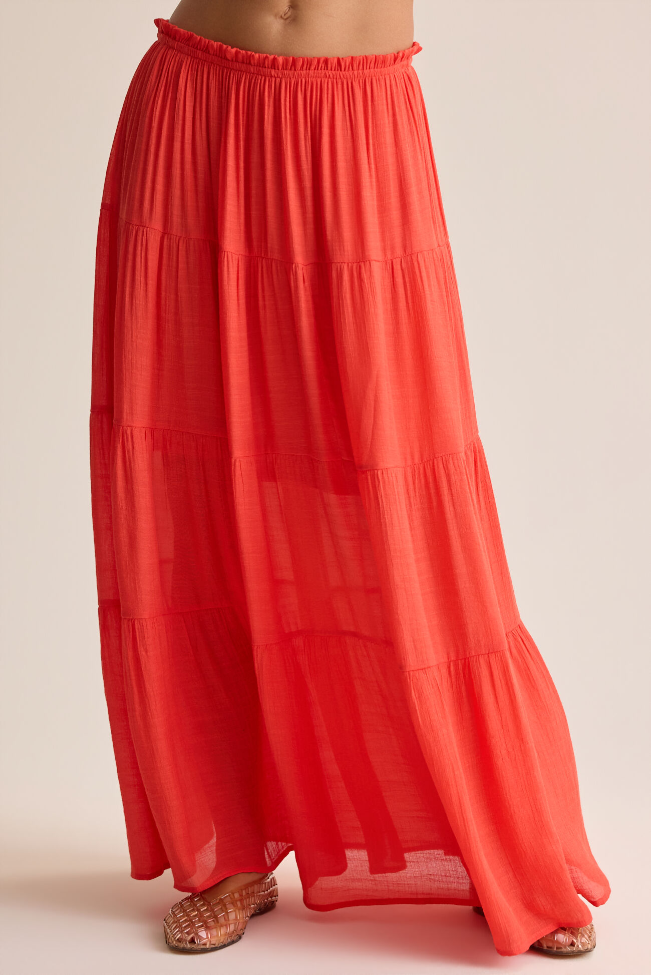 Tate Tiered Flowy Maxi Skirt
