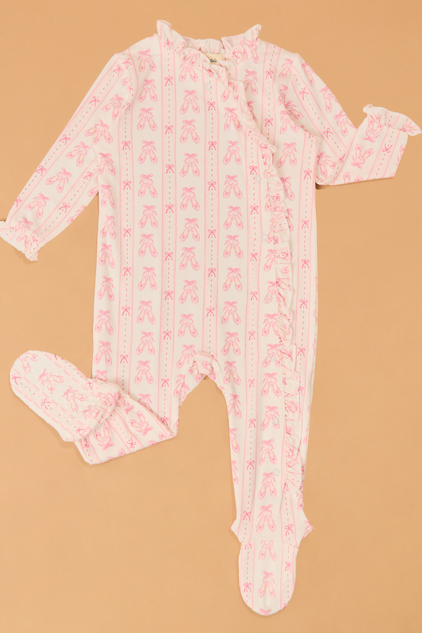 Kimberly Ballet Ruffle Footie Detail 2 - Altar'd State