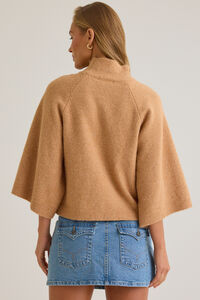 Kiana Cape Pullover Sweater Detail 4 - Altar'd State
