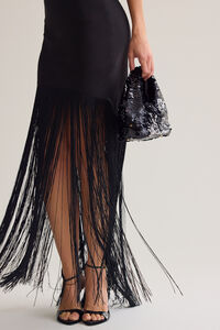 Kayla Satin Maxi Dress Detail 2 - Altar'd State