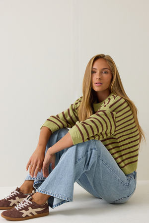 Tammy Striped Dolman Sweater - Altar'd State