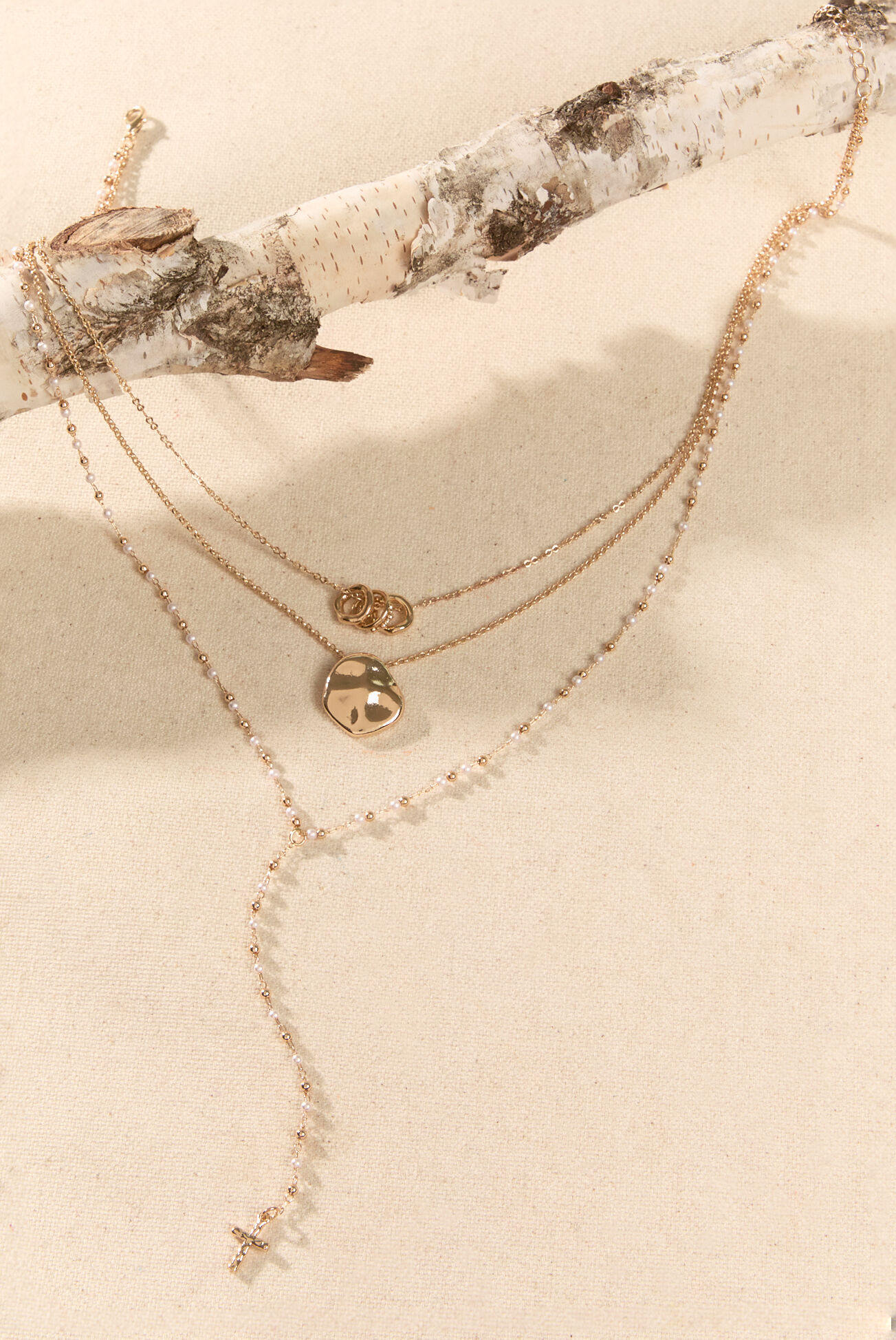 Maeve 3-Layer Charm Necklace