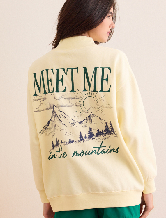 Meet Me In The Mountains Mock Neck Pullover Detail 1 - Altar'd State