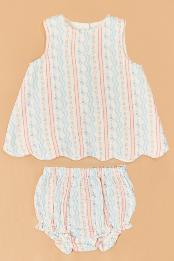 Tulip Stripe Scallop Back Bubble - Altar'd State