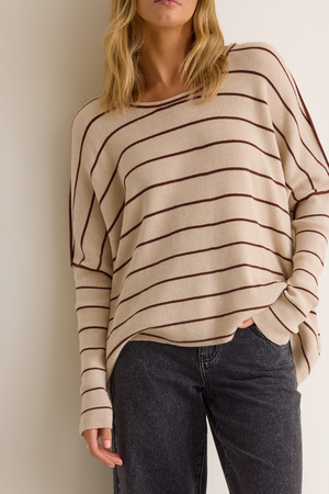Lisa Striped Knit Sweater - Altar'd State - 