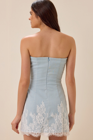 Karan Strapless Lace Dress - Altar'd State - 
