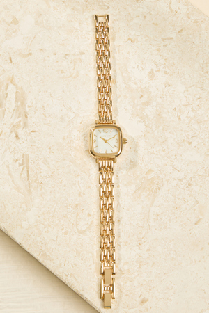 Square Face Thin Link Watch - Altar'd State - 
