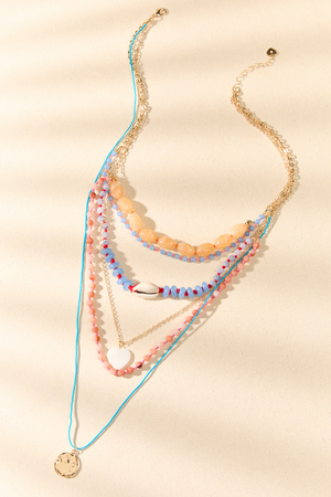 Color Strand Layered Necklace - Altar'd State - 