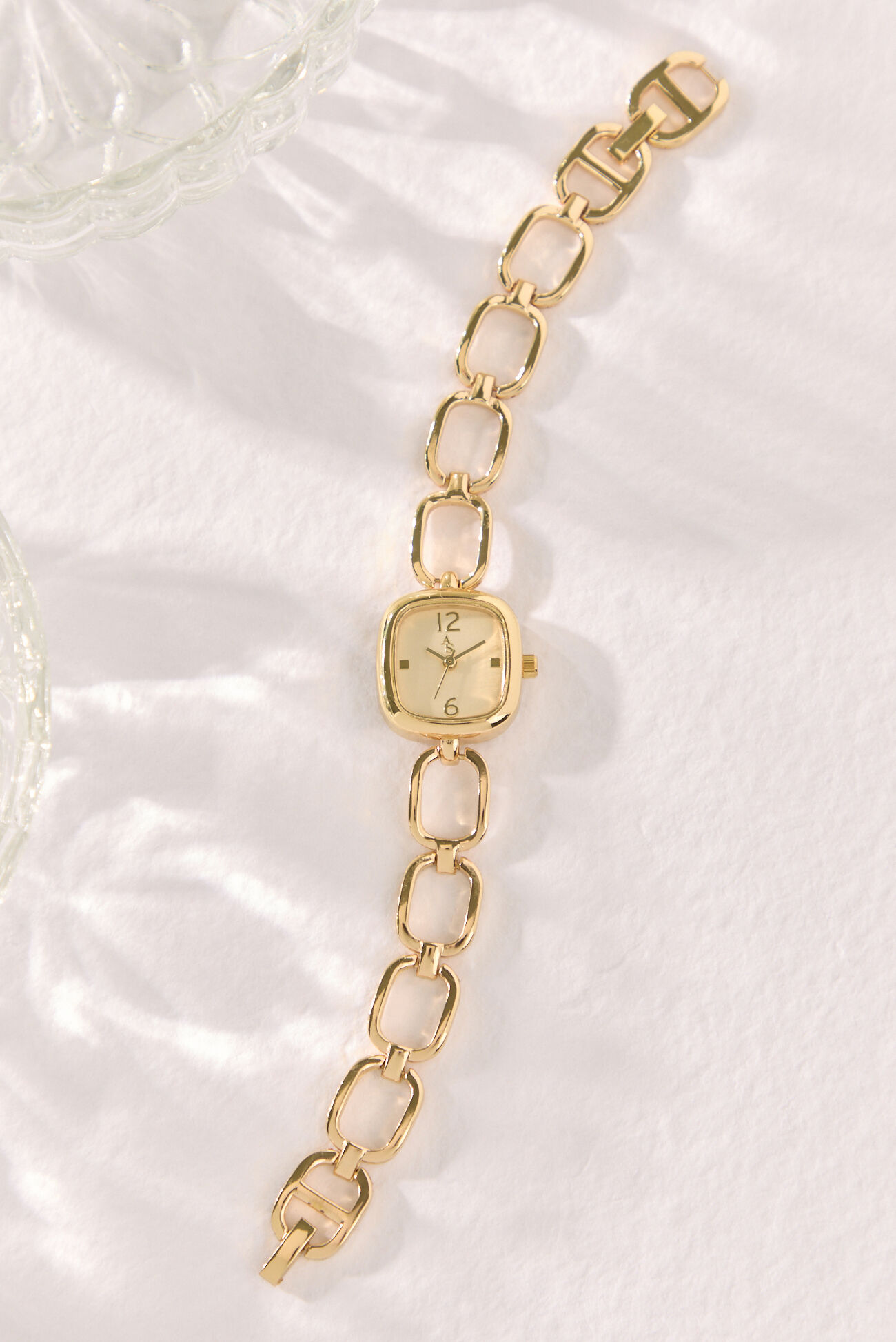 Open Link Square Face Watch