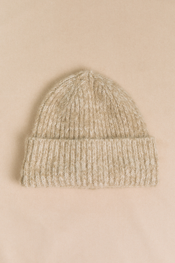 Cream Knit Beanie - Altar'd State