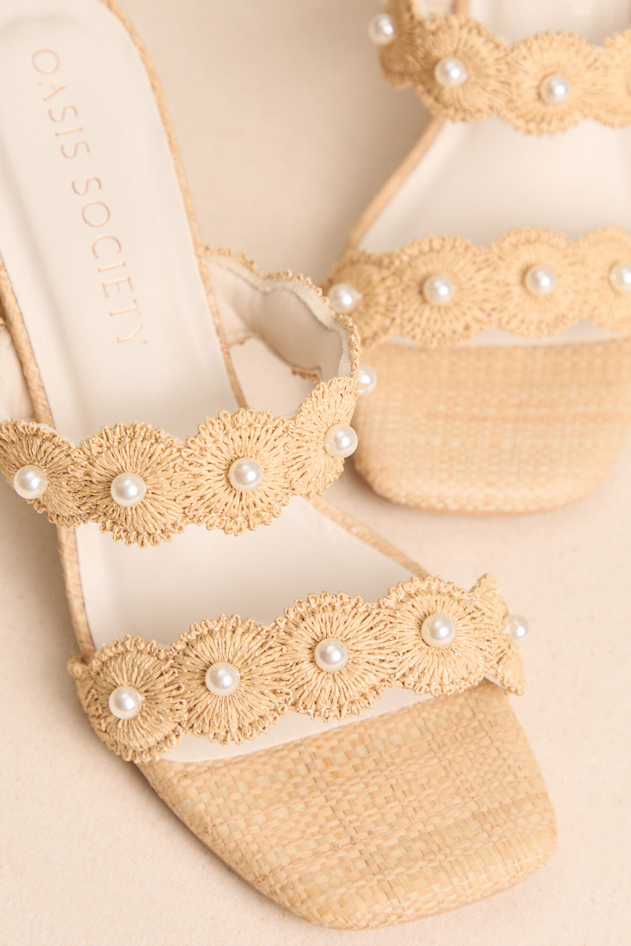 Helena Pearl Scallop Heel