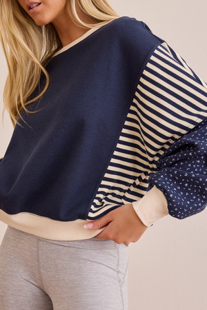 Contrast Patchwork Long Sleeve - Altar'd State - 