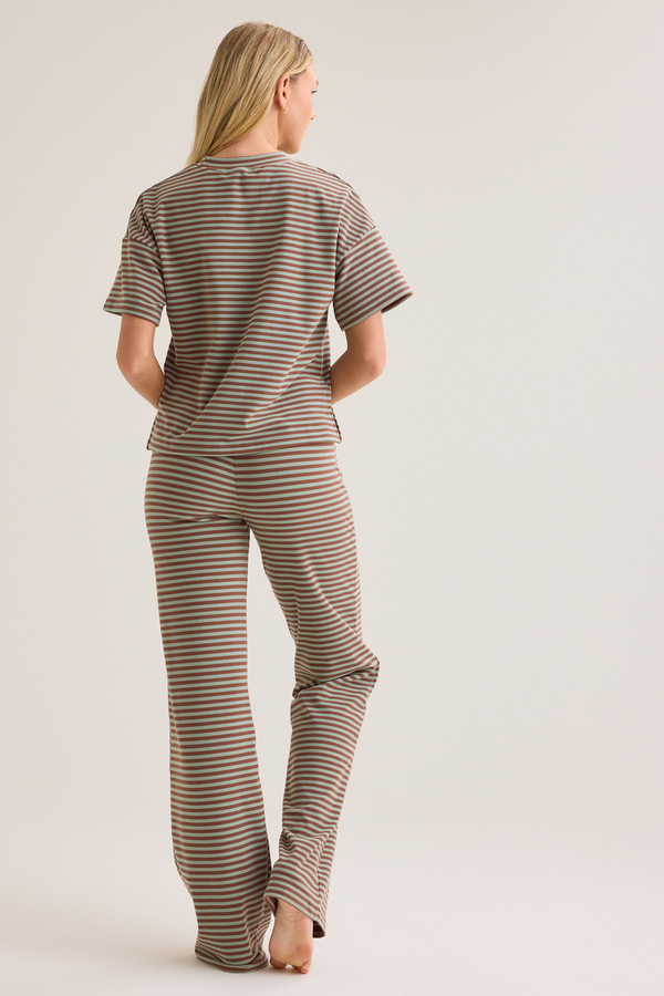 Alaya Stripe Lounge Top Detail 4 - Altar'd State