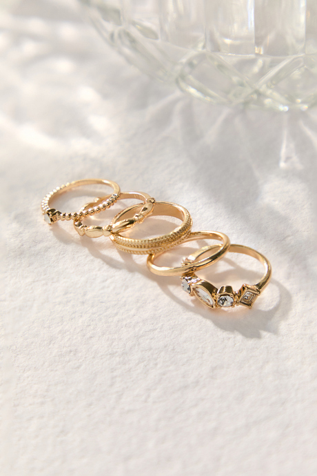 Crystal Stone Ring Set - Altar'd State