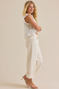 Kiki Short Sleeve Crochet Shirt Detail 2 - Altar'd State