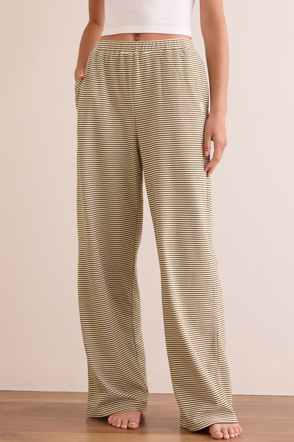 Weekend Stripe Wide Leg Pant Detail 3 - Altar'd State