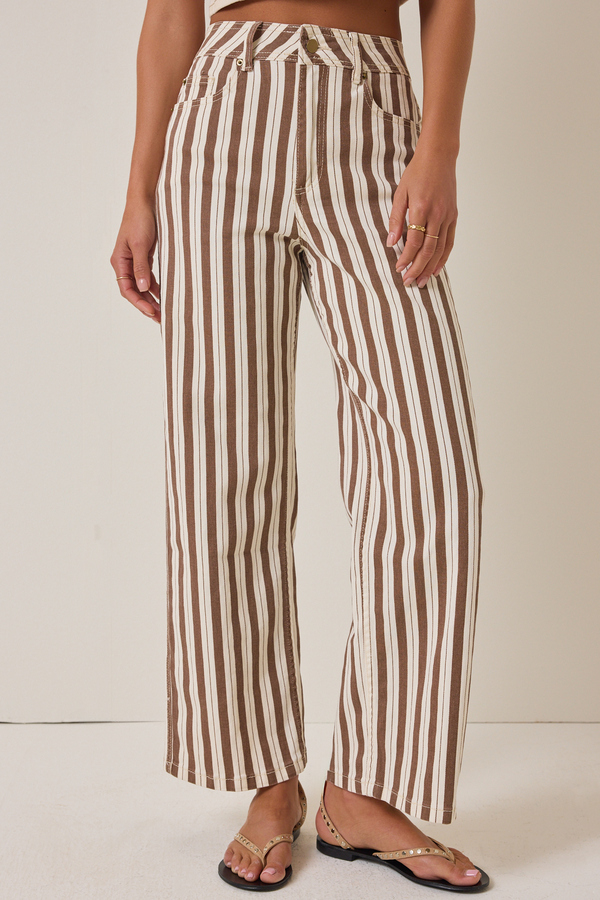 Marie Stripe Pant Detail 4 - Altar'd State