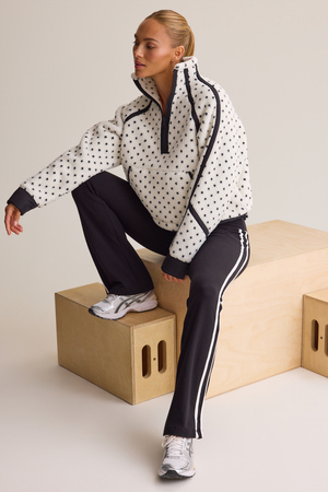 Risen Polka Dot Sherpa Quarter Zip - Altar'd State - 