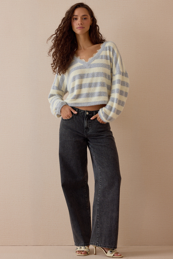 Willa Lace Detail Sweater - Altar'd State
