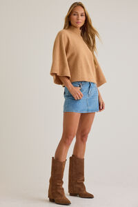 Kiana Cape Pullover Sweater Detail 3 - Altar'd State