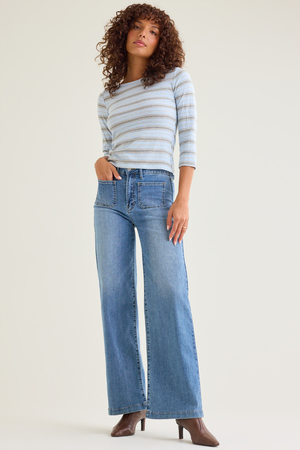 Prestyn High Rise Straight Leg Jeans - Altar'd State - 