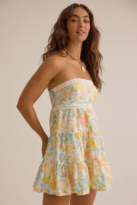 Kaya Tiered Mini Dress Detail 2 - Altar'd State